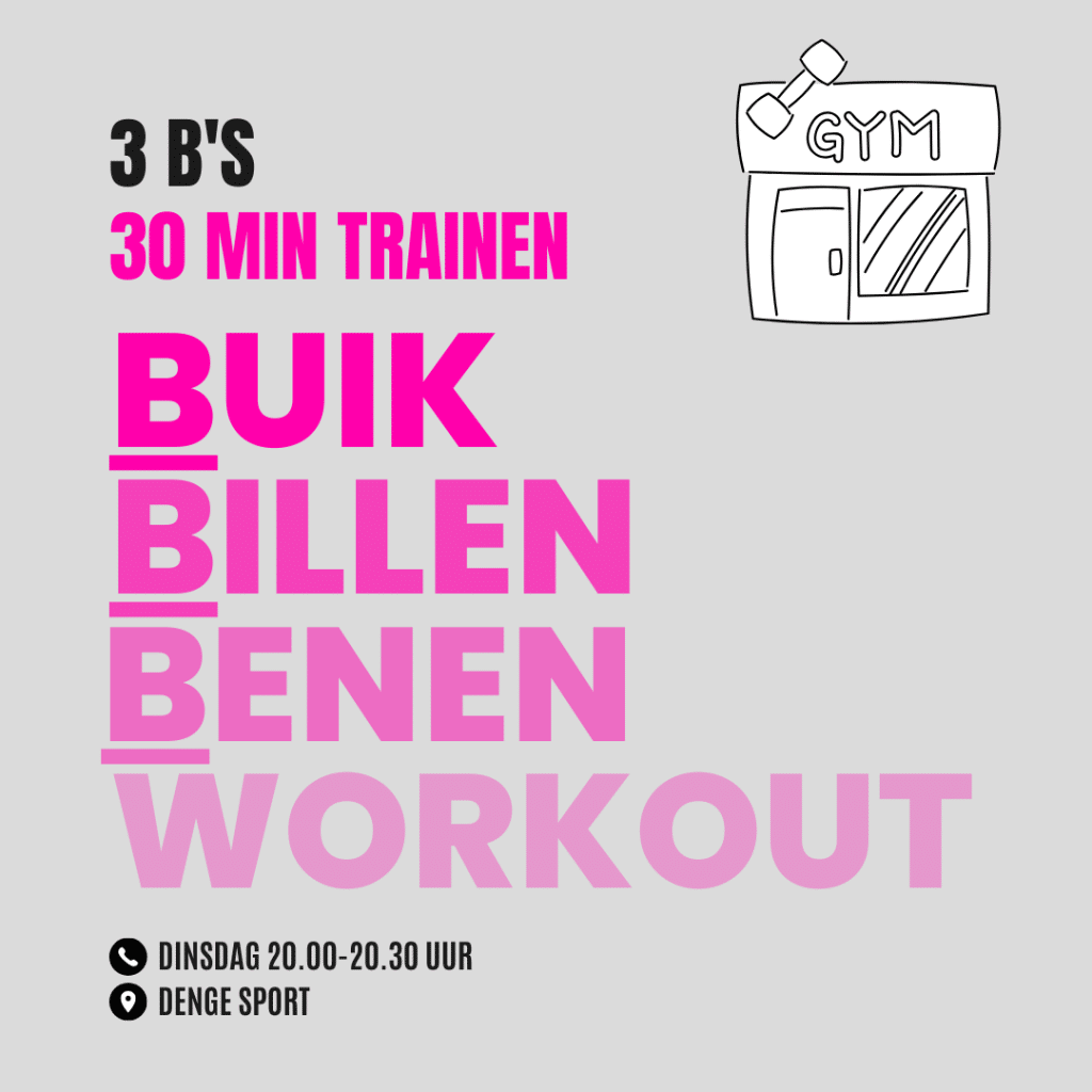 Benen, Billen en Buik 30 minuten workout